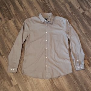 Men's grey dress shirt.